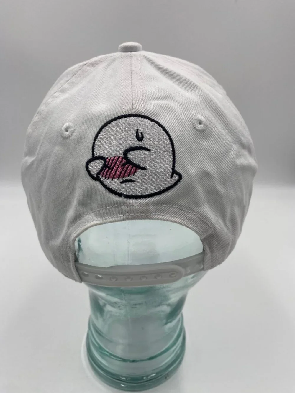 Universal Studios Super Nintendo World White Ghost Hat Snapback Cap One Size